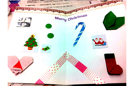 石坂わたるの活動：コープみらい（旧コープとうきょう）の中野コープ会の活動で作った被災地に送るクリスマスカード。